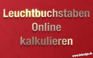 LED Leuchtbuchstaben, Leuchtbuchstaben, Leuchtreklame, Logo