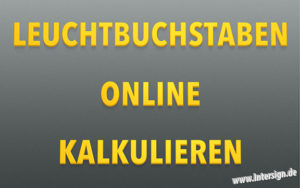 LED Leuchtbuchstaben, Leuchtbuchstaben, Leuchtreklame, Logo