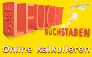 LED Leuchtbuchstaben, Leuchtbuchstaben, Leuchtreklame, Logo